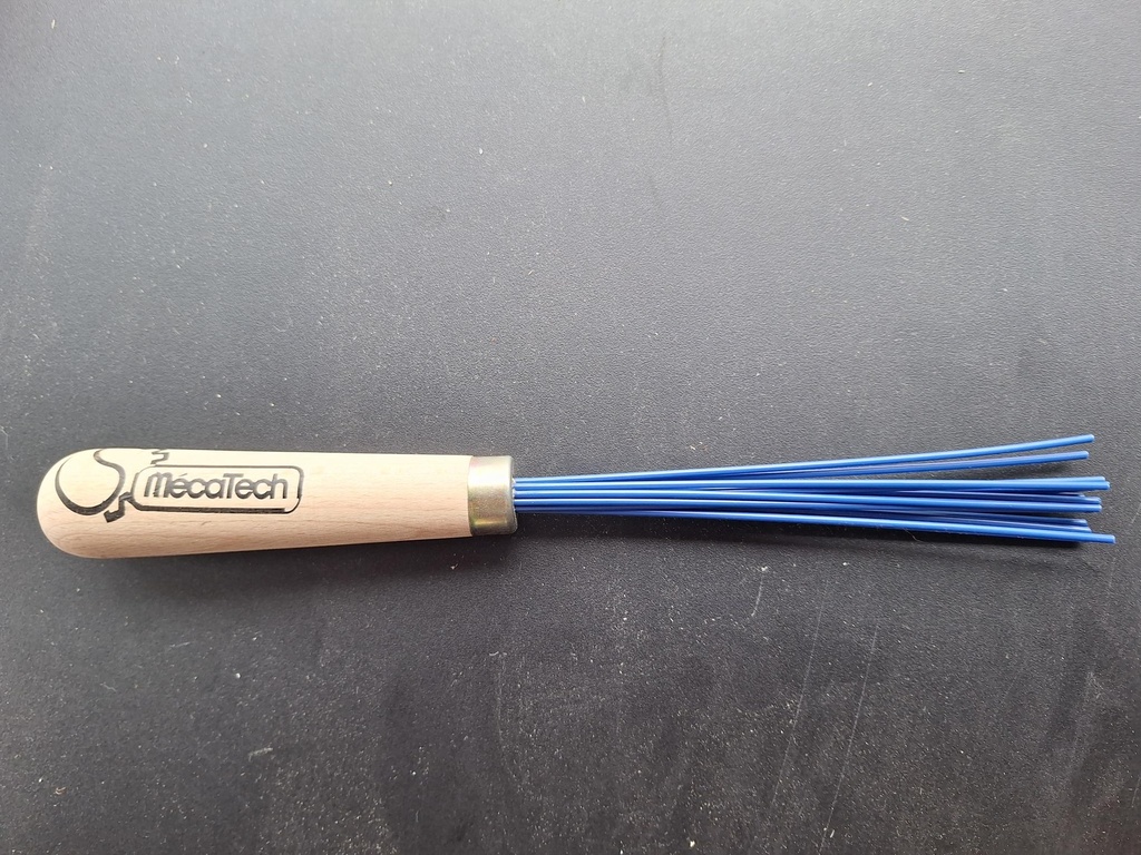 Klepsteelborstel Steek blauw
