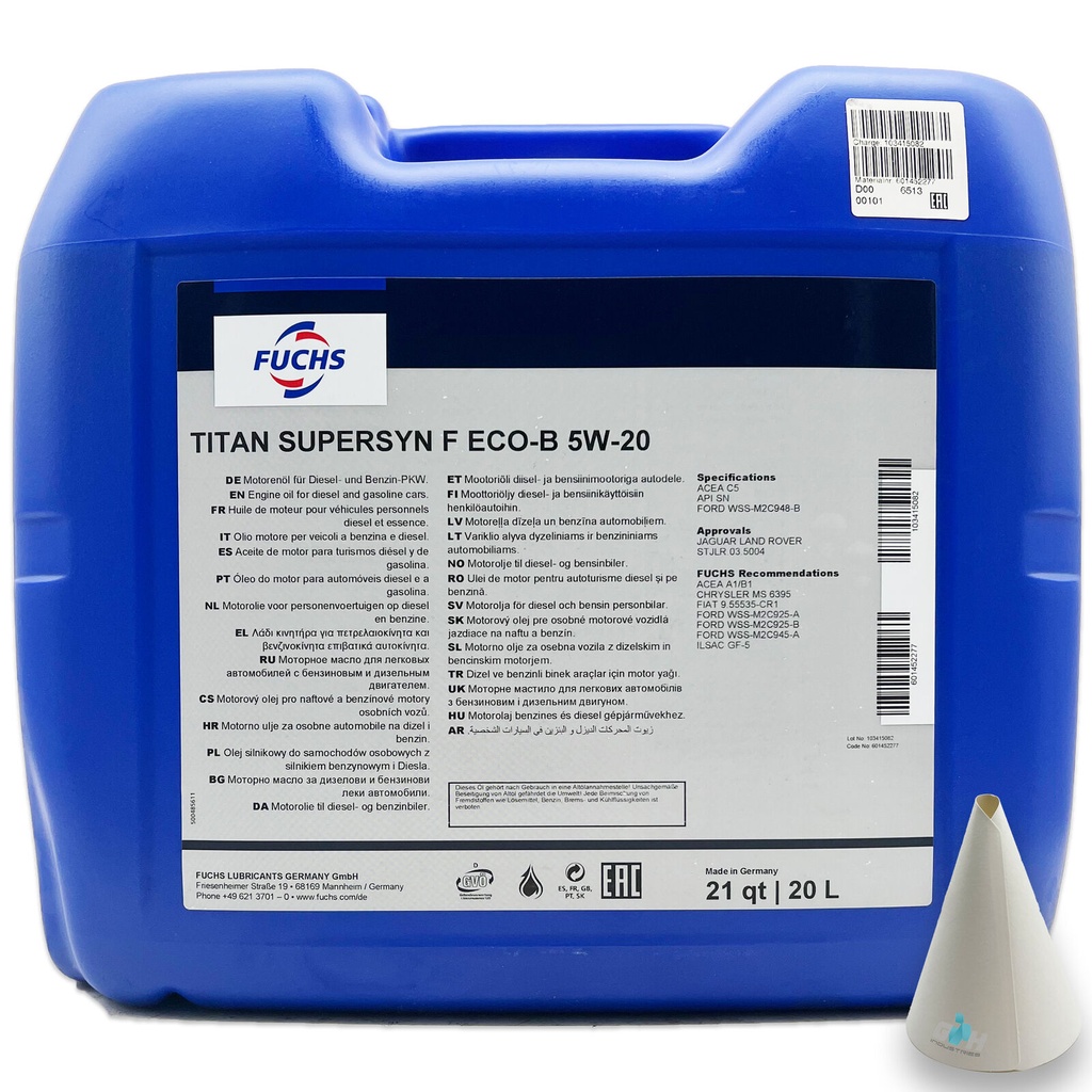 [601452277] FUCHS TITAN SUPERSYN F ECO-B 5W-20 Can 20L