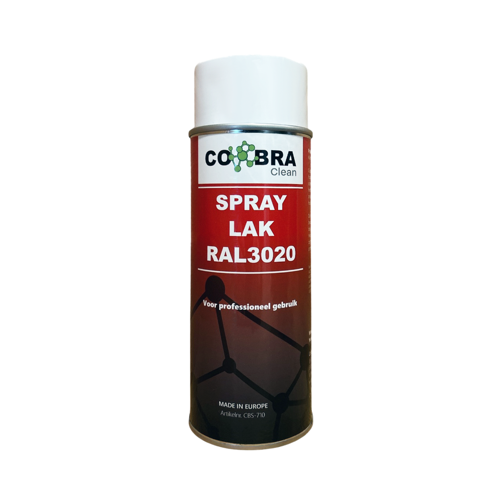 Cobra Clean Spuitbus Rood RAL 3020 400ML