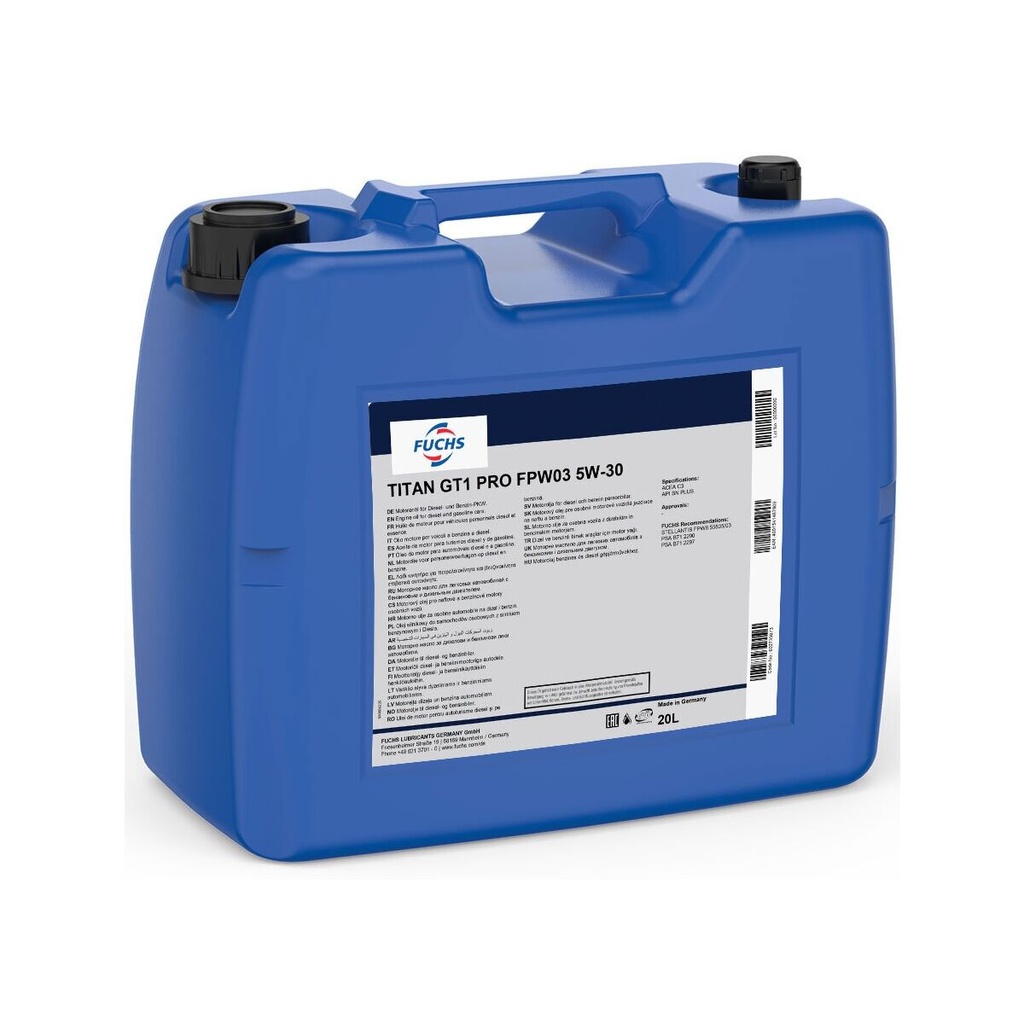 FUCHS TITAN GT1 PRO FPW03 5W-30 1L (Uit doos van 12) (kopie)