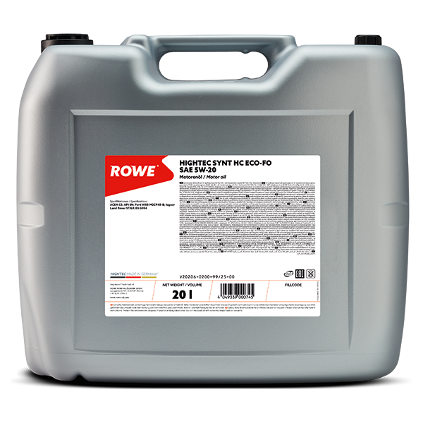 ROWE 20 ltr Hightec Synth HC ECO-FO SAE 5W20 