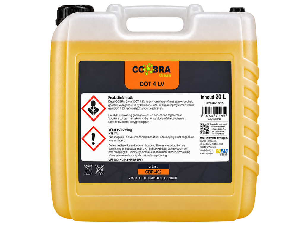 [CBR-402] COBRA CLEAN DOT 4 LV 20L
