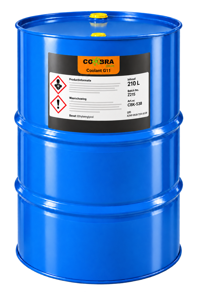 [CBK-538] COBRA CLEAN COOLANT G11, 210L BLAUW