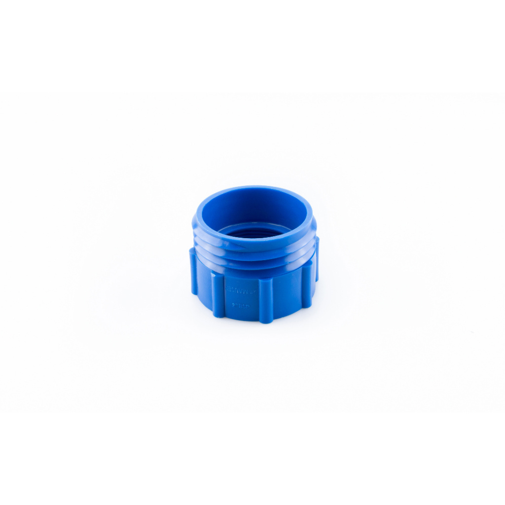[10016440] Kunststof Adapter Hill-hevelpomp met MAUSER 2" Blauw