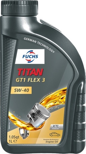 [602007292] FUCHS TITAN GT1 FLEX 3 5W-40 1L (Uit doos van 12) 